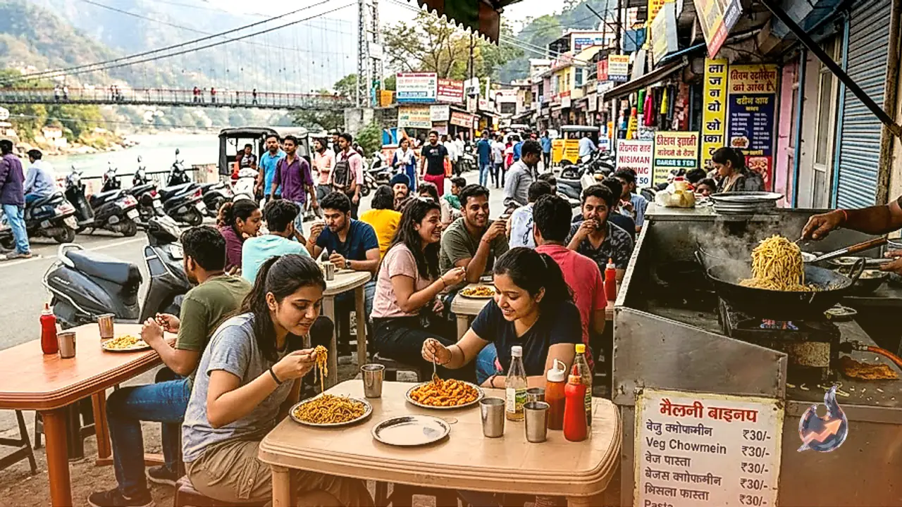 ऋषिकेश के ये सस्ते फूड स्टॉल, जहां तीस रुपये में मिलती है चाउमीन और पचास रुपये में पास्ता