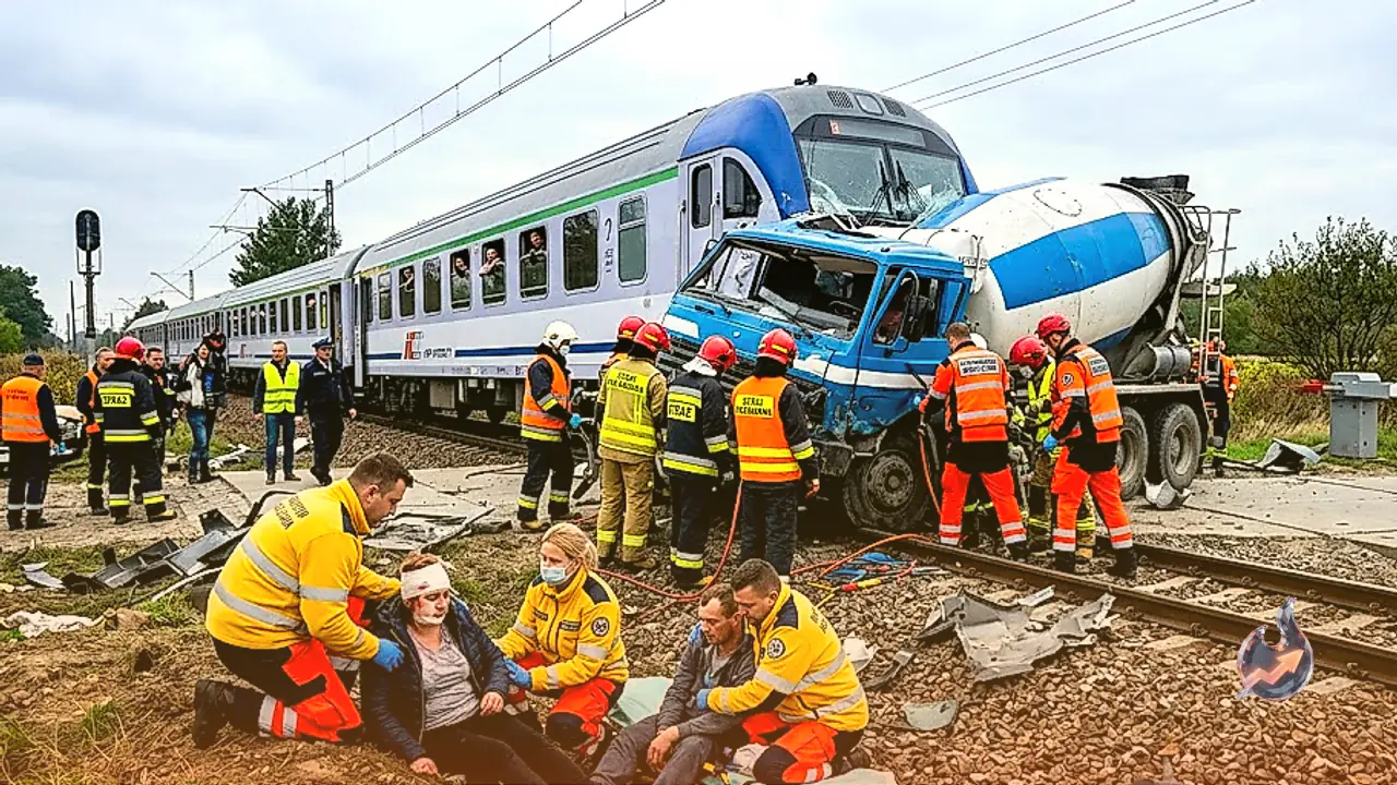 Passenger killed and 20 injured after train collides with truck at Poland level crossing