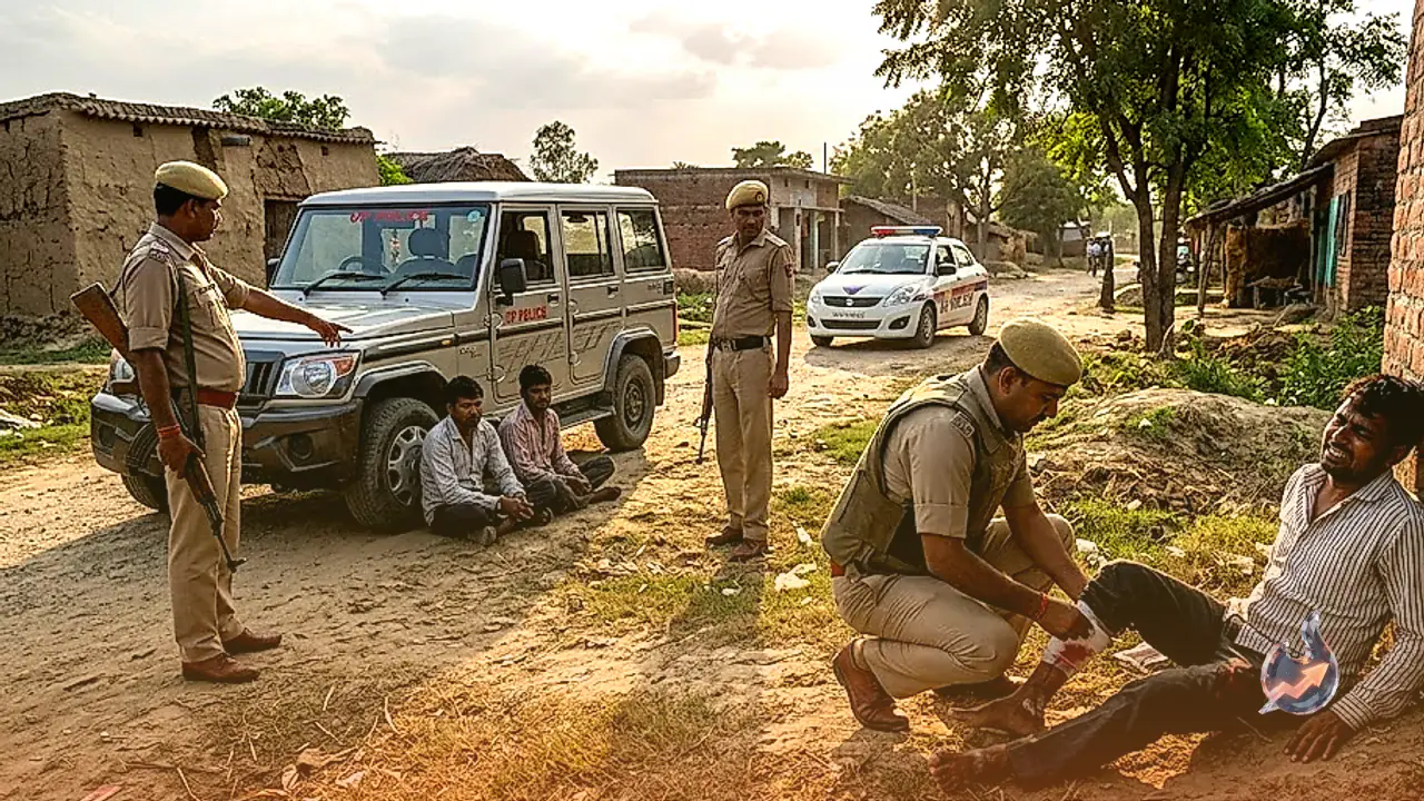Police shootout with cow slaughter suspects in Bahraich, Uttar Pradesh, one injured in leg and two arrested