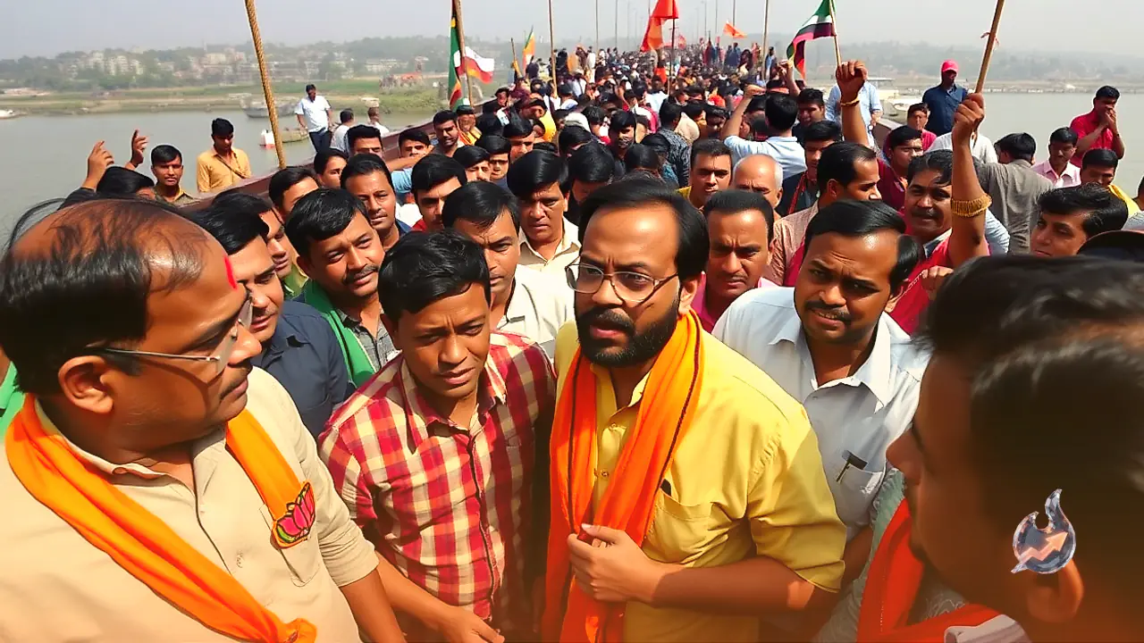 Political tussle erupts in Mumbai over Vidyavihar bridge naming between Uddhav faction and BJP