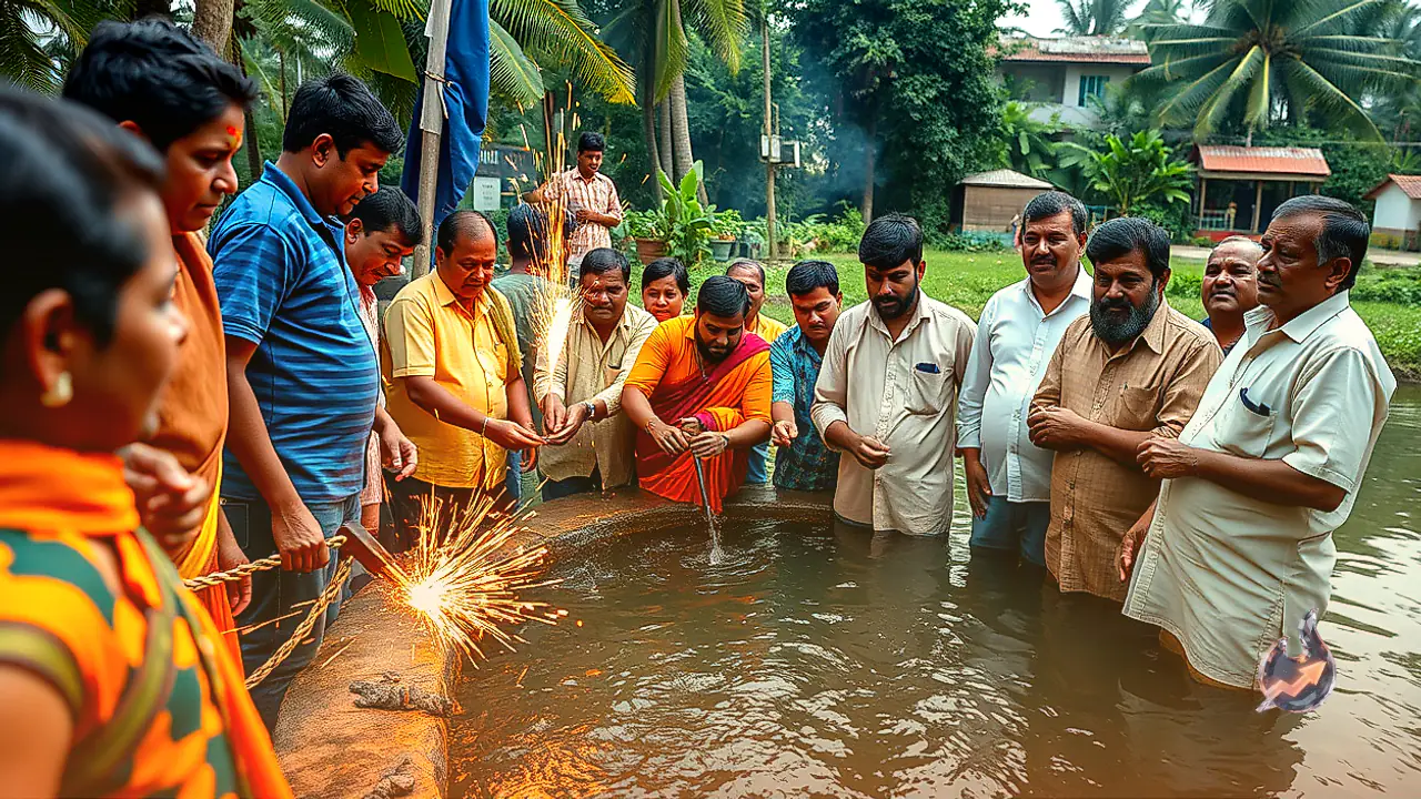 Pond Opening Turns Hilarious In Kerala As MLA Pushes Panchayat Member Into Water Sparking Chain Reaction