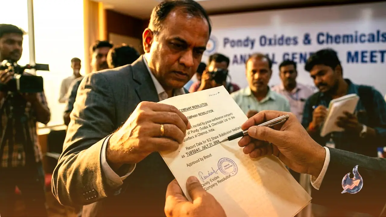 Pondy Oxides Sets July 21 As Record Date For 5-For-2 Share Subdivision