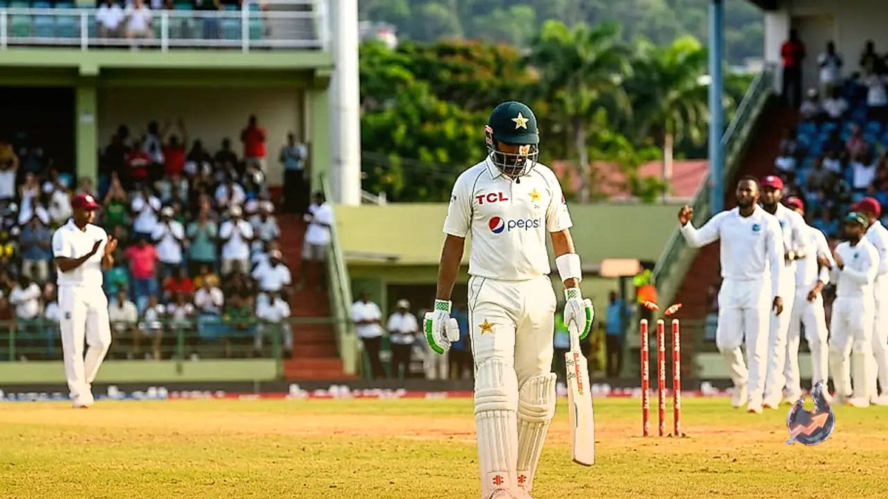 Babar Azam Misses Century in Port of Spain Test, Equals Wasim Akram on Pakistan Run-Out List