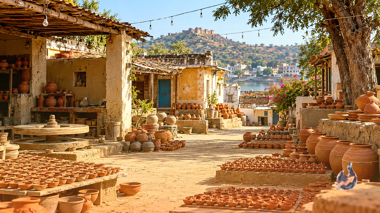 Potters in Bundi's Thikarda Village Craft Earthen Lamps for Deepotsav