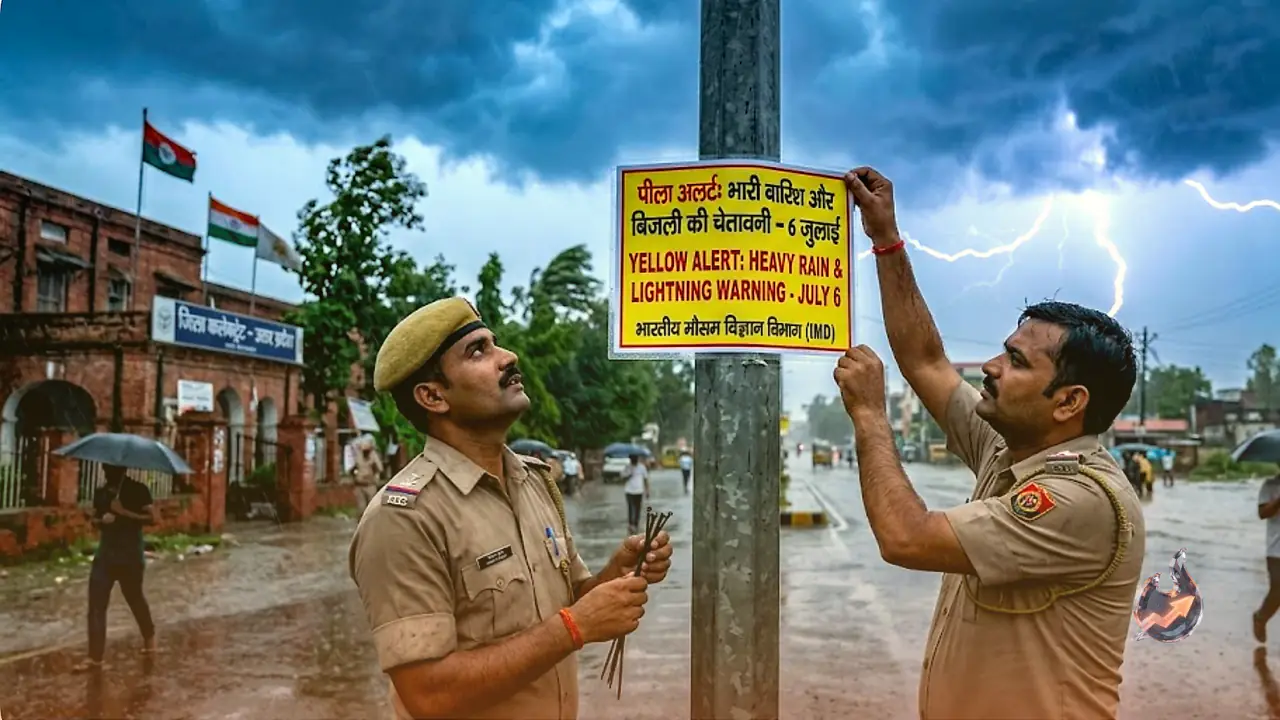 Yellow alert in 55 Uttar Pradesh districts as IMD predicts heavy rain and lightning on July 6