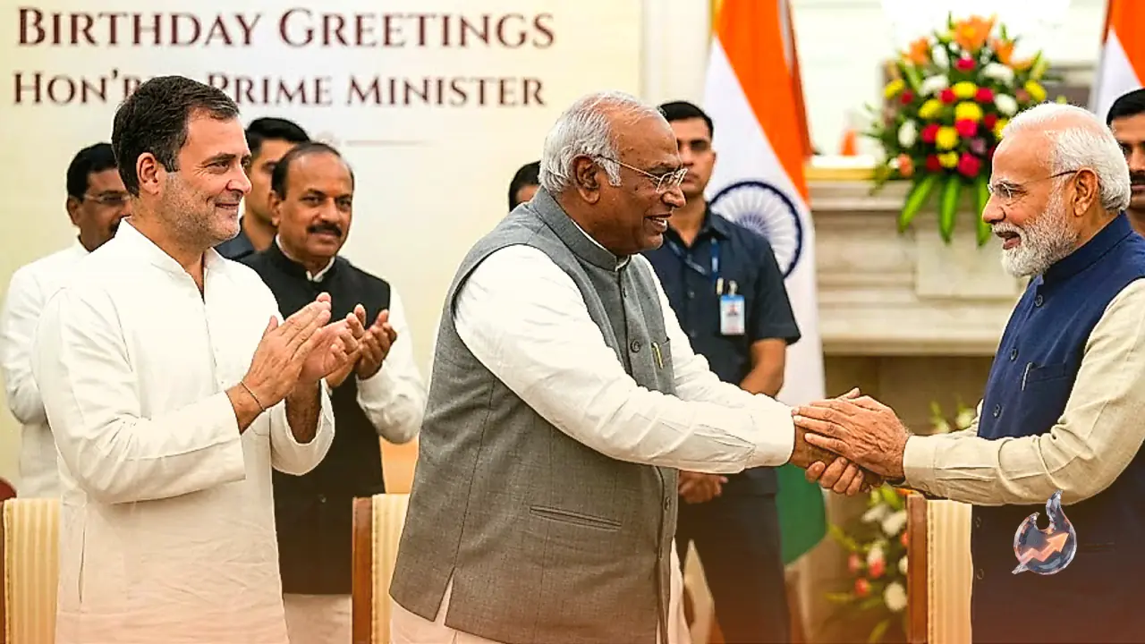 Opposition Stalwarts Including Rahul Gandhi and Mallikarjun Kharge Send Warm Birthday Wishes to Prime Minister Narendra Modi