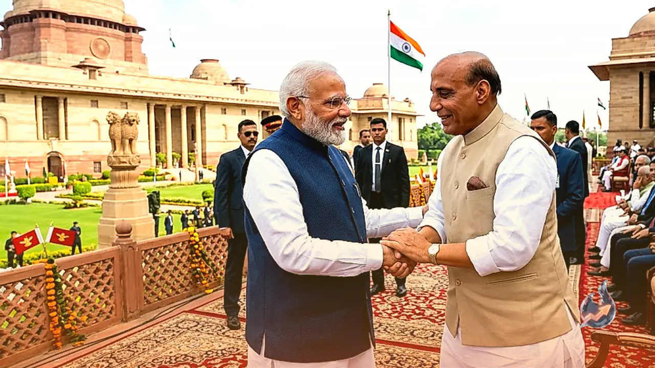 Defense Minister Rajnath Singh Greets Prime Minister Narendra Modi on His Birthday, Highlights National Progress