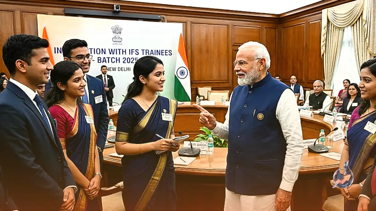 प्रधानमंत्री नरेंद्र मोदी ने 2025 बैच के आईएफएस ट्रेनी अधिकारियों से की खास मुलाकात, दिए ये मंत्र