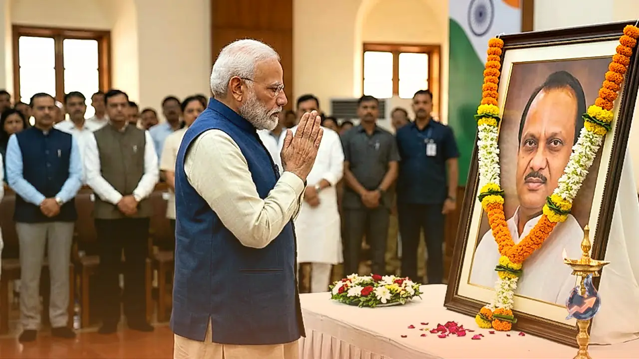 PM Narendra Modi Honors Late Maharashtra Deputy CM Ajit Pawar On His Birth Anniversary