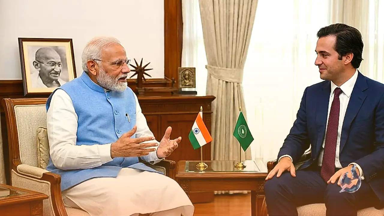 Prime Minister Narendra Modi Meets Prince Rahim Aga Khan V