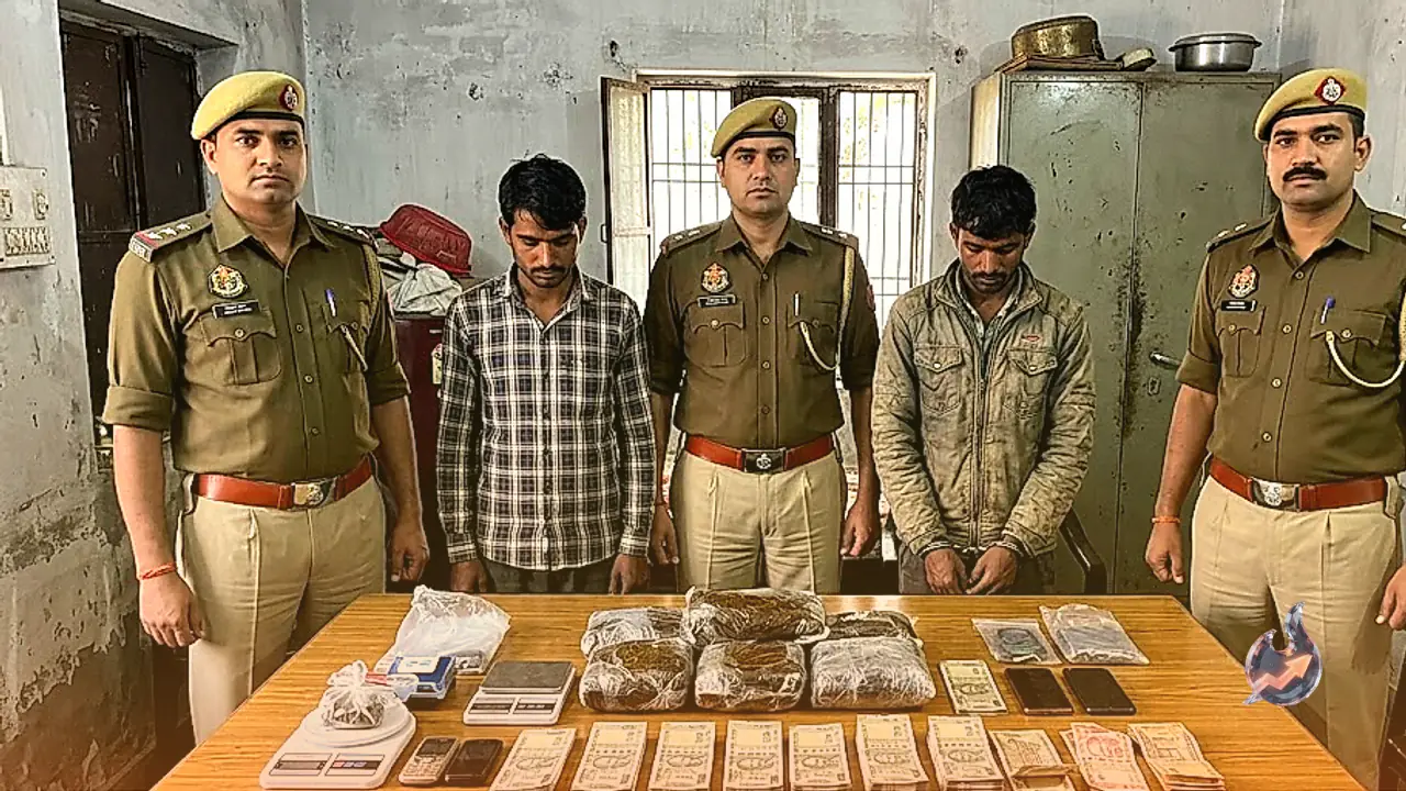 Pratapgarh Police Busts Drug Racket, Two Arrested With Opium Worth Five Lakhs And Cash