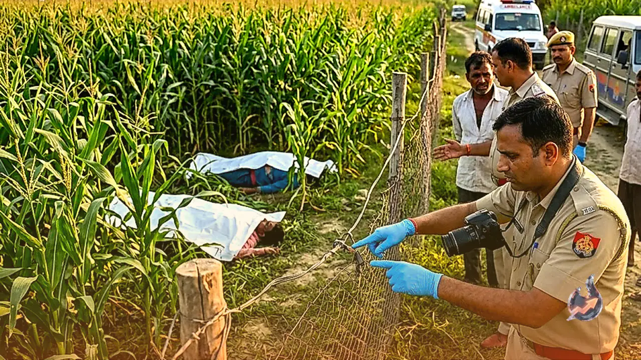 Uncle and Nephew Tragically Electrocuted in Cornfield in Prayagraj