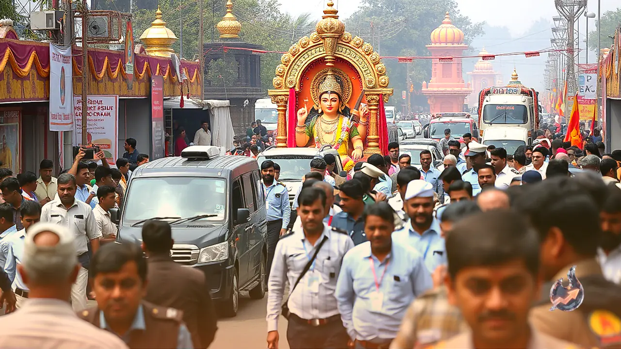 Prime Minister Narendra Modi Attends Indraprastha Ramlila in IP Extension Amid Heavy Security and Traffic Diversions
