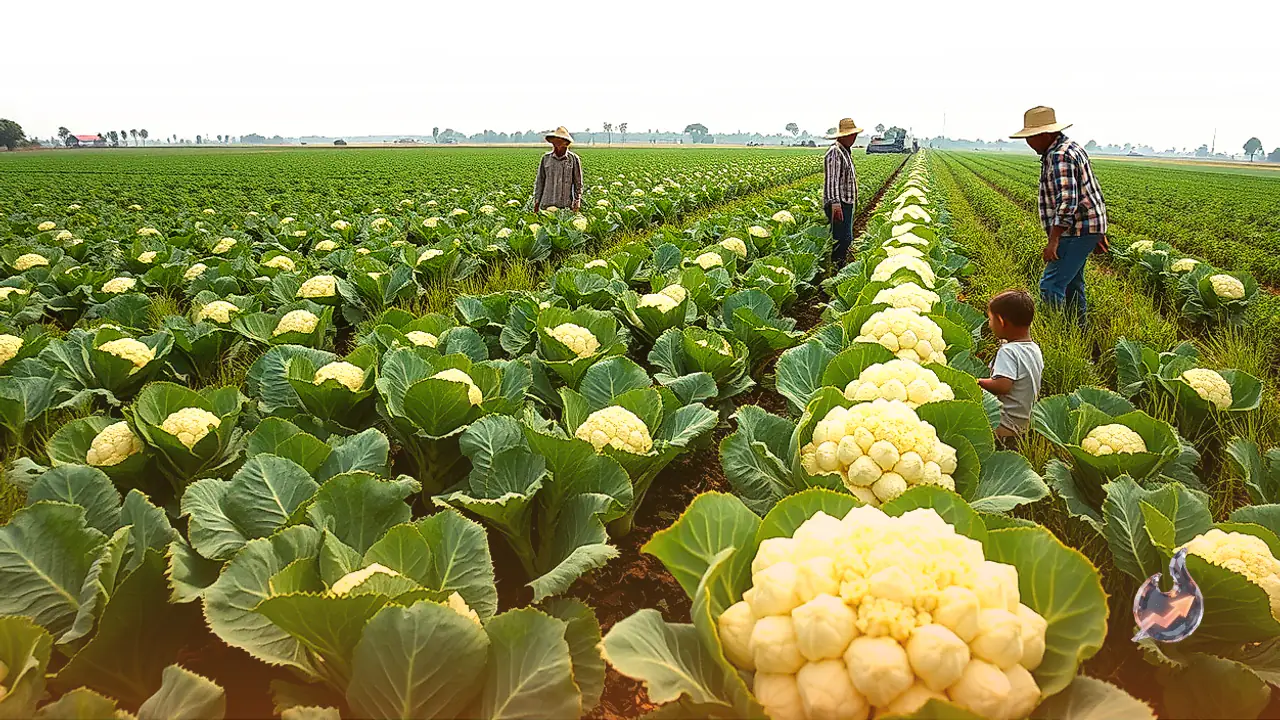 Proper Field Preparation and Irrigation Key to Bigger Cauliflower Heads and Higher Yields