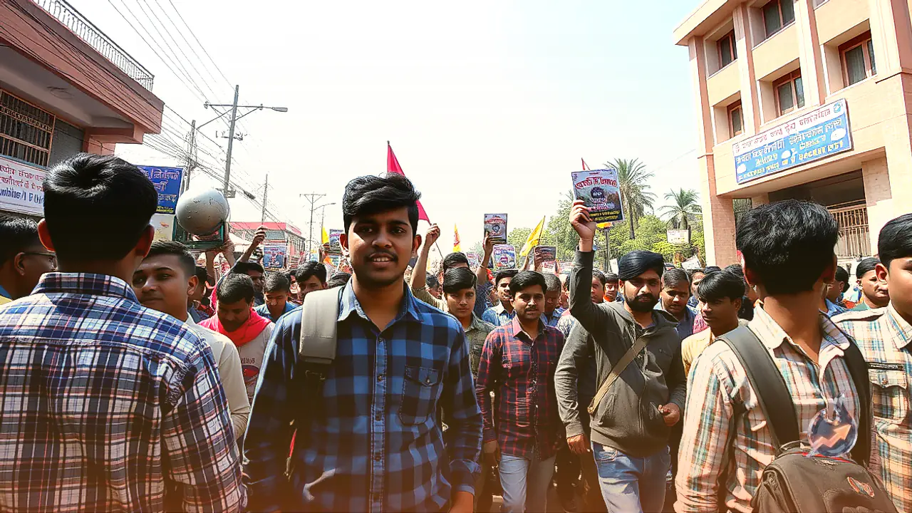 कोटा स्थित आरटीयू में छात्र अक्षित की मौत के बाद दूसरे दिन भी जारी रहा विद्यार्थियों का आंदोलन