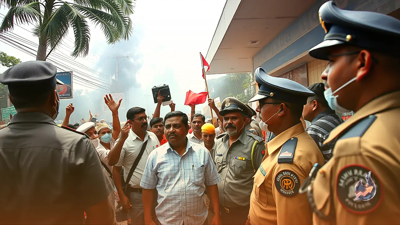 Protest Erupts at Naraina Police Station in Dudu Over Alleged Misconduct Against RSS Functionary, Demonstrators Demand Suspensions