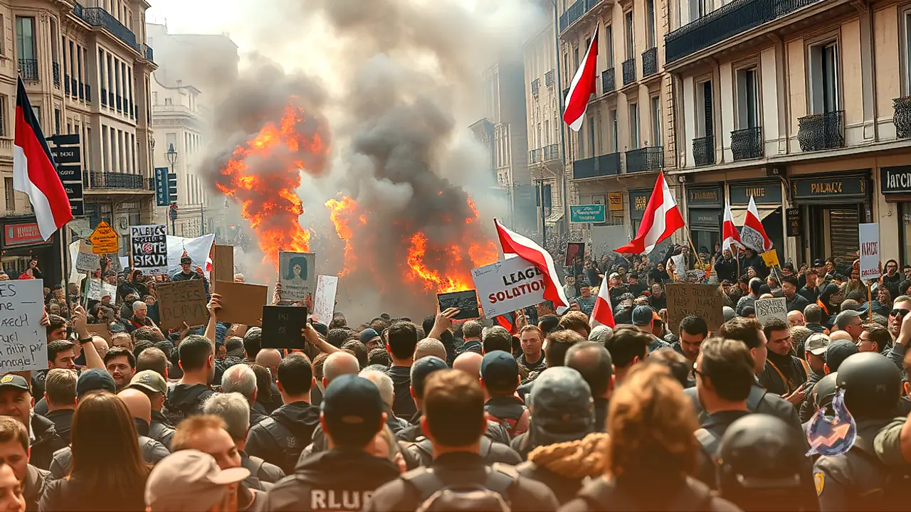 Protests Against Inflation Erupt in Italy and France, Leading to Hundreds of Arrests Amid Arson