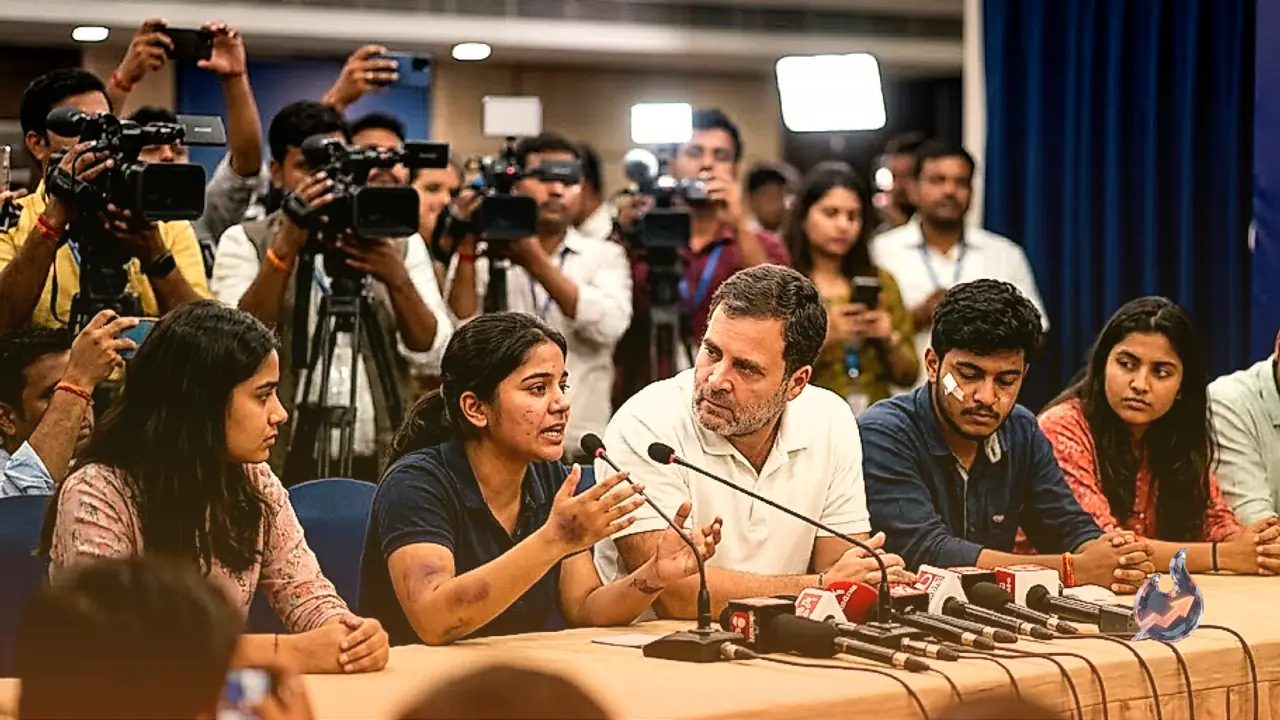 पुलिस की पिटाई और देशद्रोही कहे जाने का आरोप, जंतर मंतर के पांच छात्रों ने कांग्रेस नेता राहुल गांधी को सुनाई आपबीती