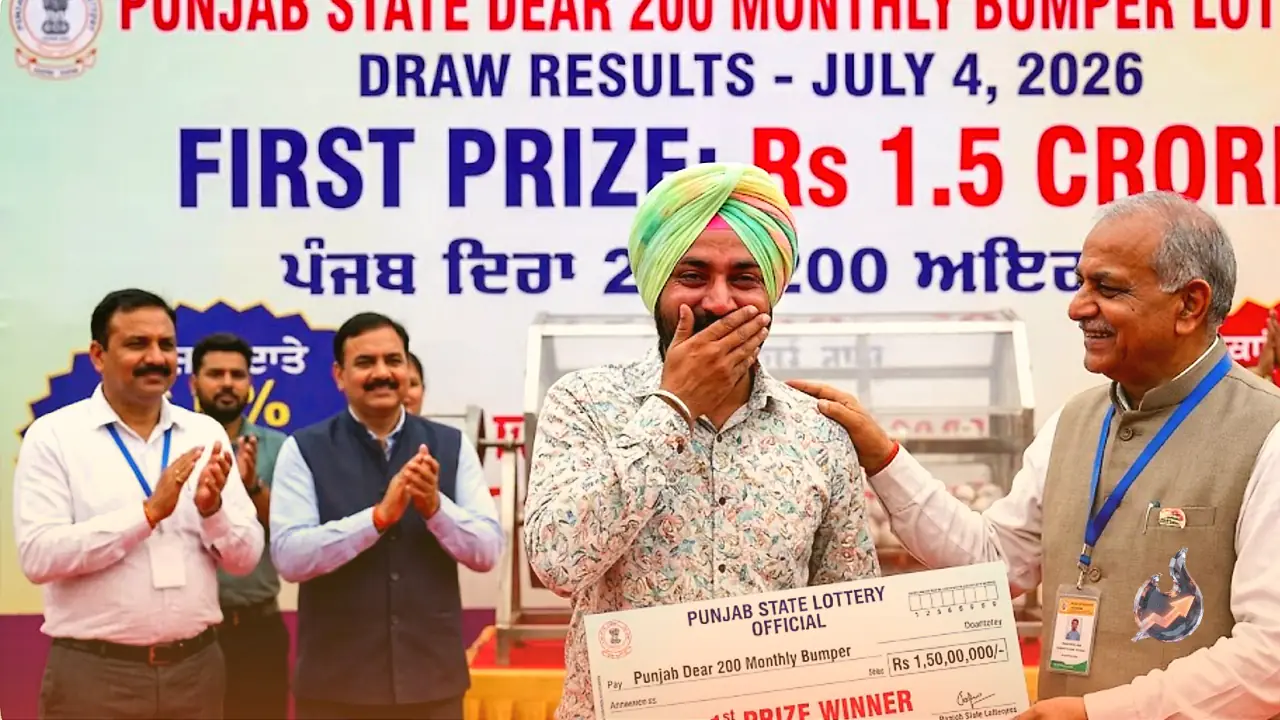 Punjab Dear 200 Monthly Lottery Draw Out With Rs 1.5 Crore Top Prize, Check The Complete Winners List
