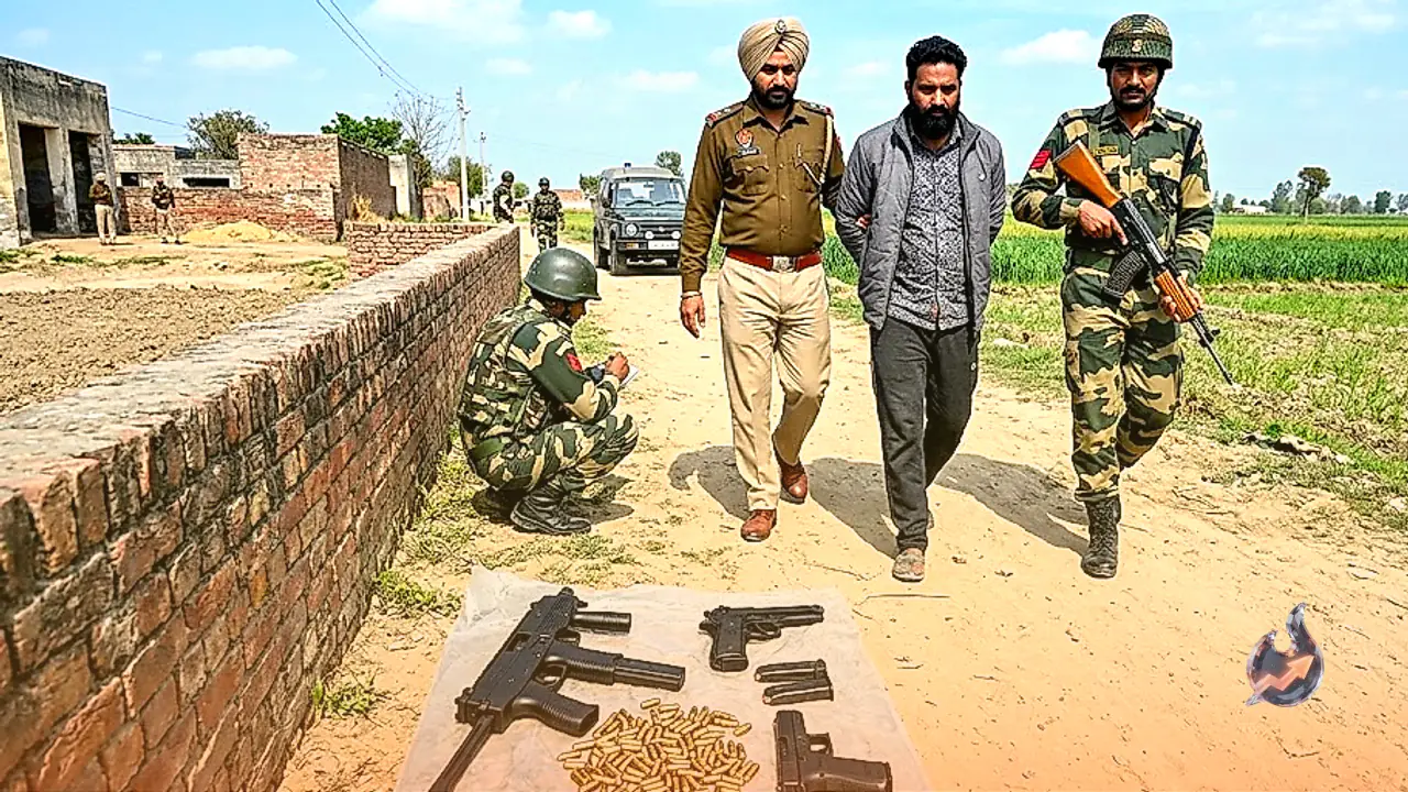 Massive Arms Cache Dropped via Drones Intercepted in Tarn Taran, Smuggler Manjeet Singh Apprehended