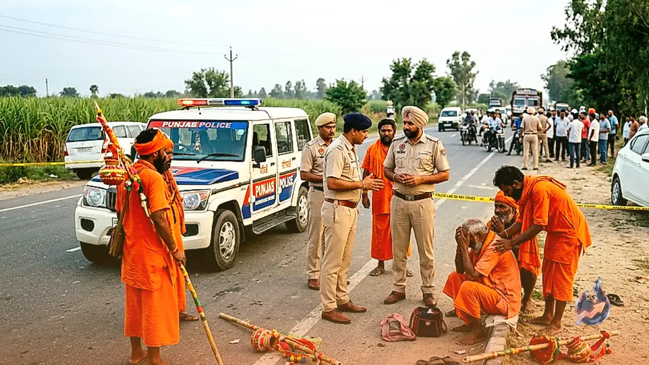 Tragic Road Accident in Punjab Claims Lives of 3 Kanwar Devotees, 1 Critically Injured