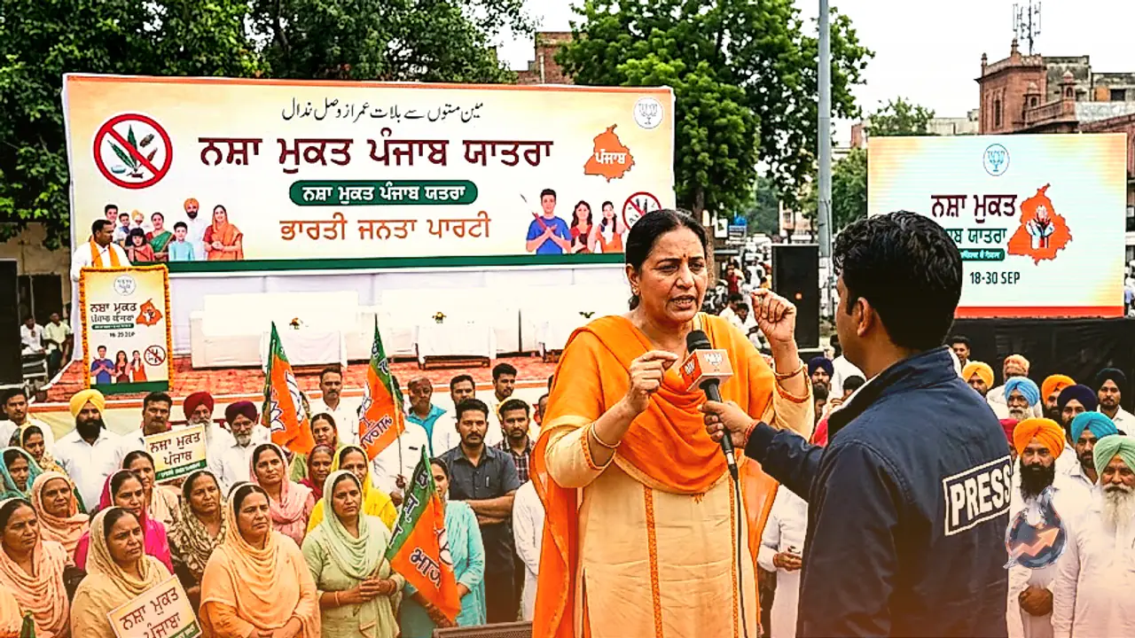 पंजाब में नशे के खिलाफ बीजेपी की बड़ी मुहिम, 18 सितंबर से शुरू होगी नशा मुक्त पंजाब यात्रा