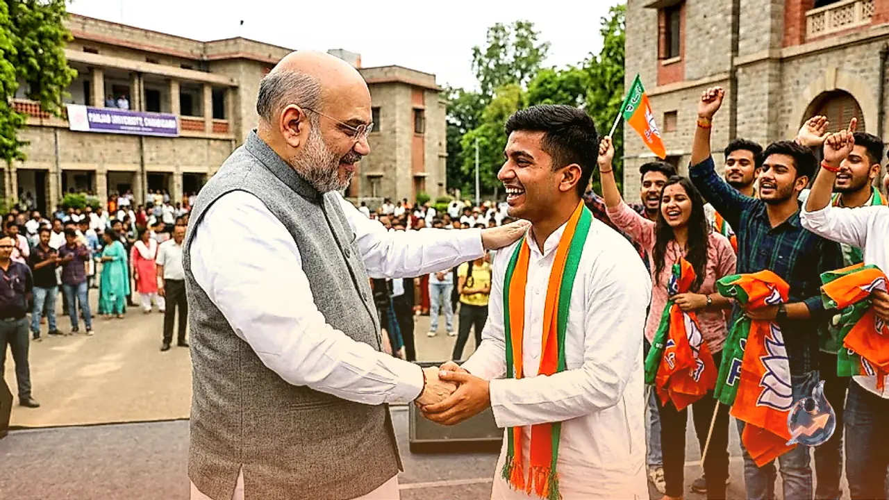Amit Shah Congratulates Akhil Bharatiya Vidyarthi Parishad On Punjab University Student Union Election Victory