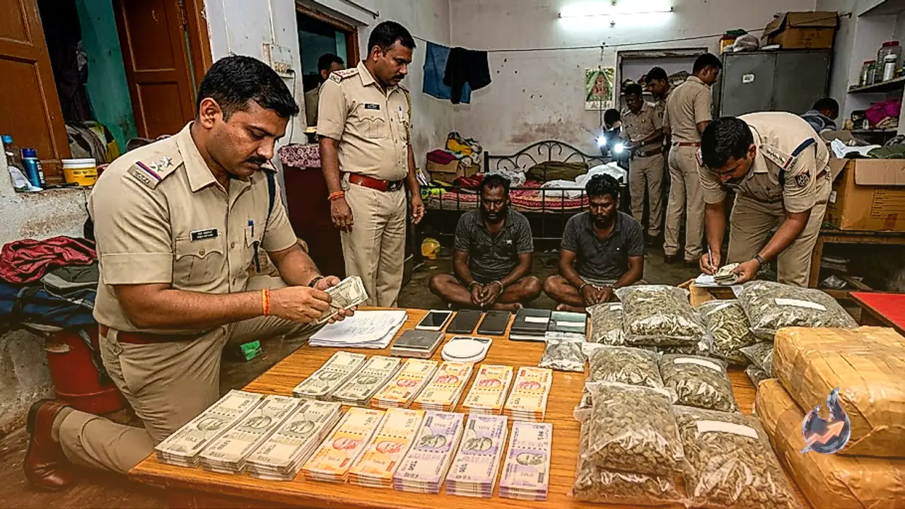 Puri police raid uncovers massive cash stash alongside huge cannabis haul in Odisha