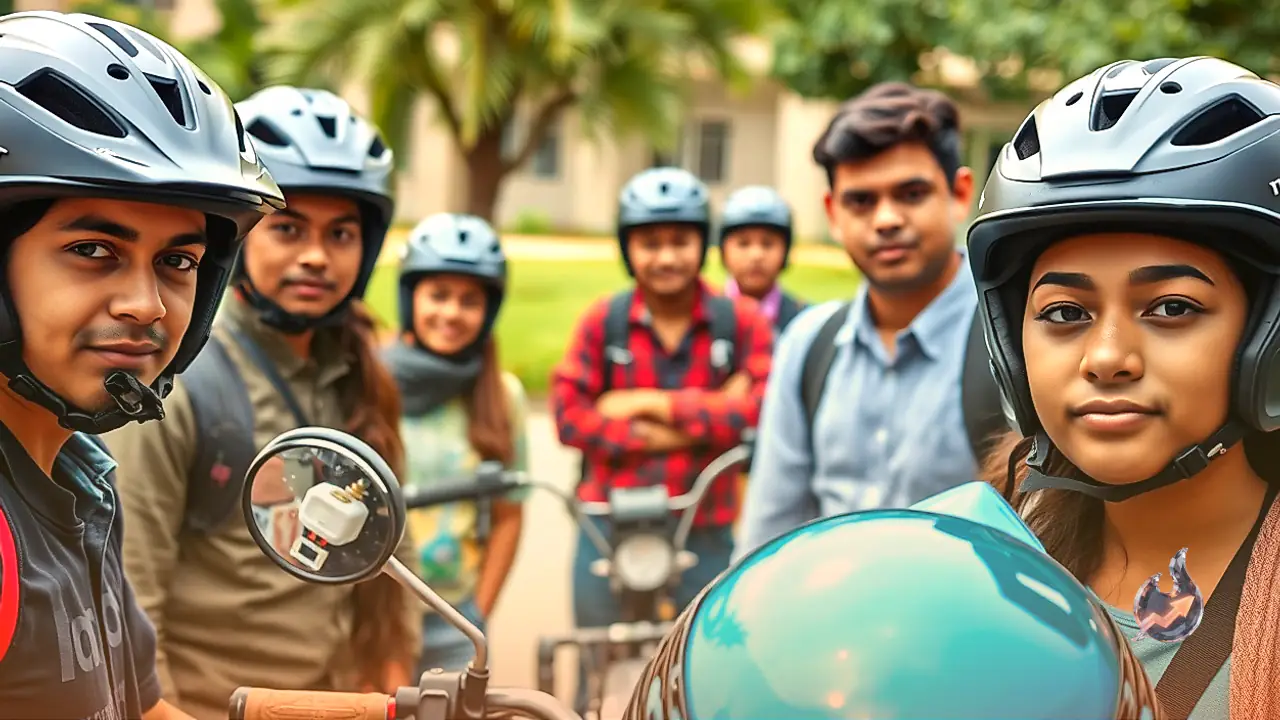 Purnia Polytechnic Students Design Smart Helmet That Blocks Bike Ignition Over Alcohol Intake And Missing Straps
