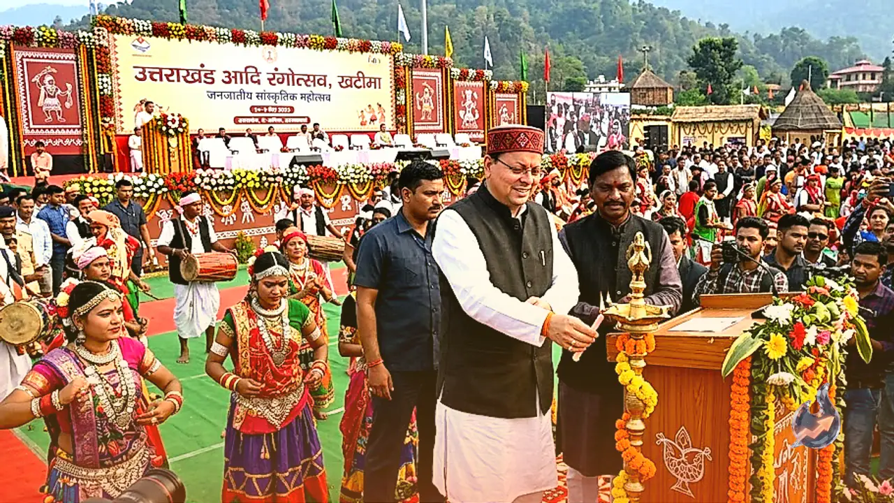 Pushkar Singh Dhami Inaugurates Uttarakhand Aadi Rangotsav in Khatima Alongside Union Ministers