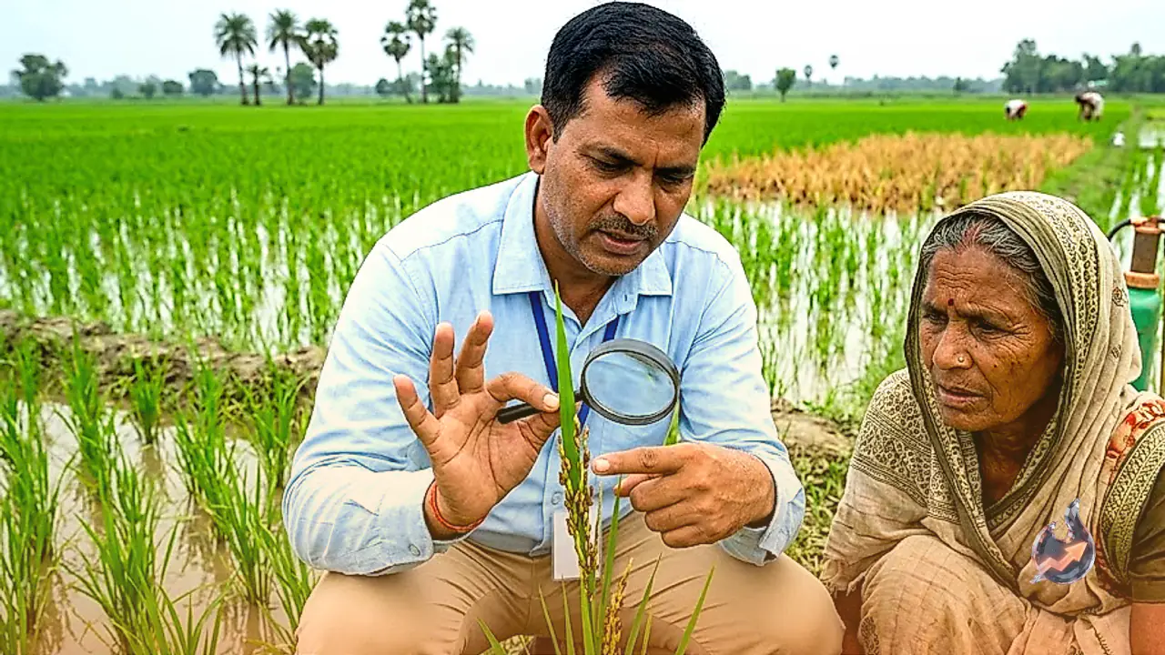 Rae Bareli's Paddy Fields Face Brown Planthopper Attack as Transplanting Peaks, Experts Warn of Heavy Losses
