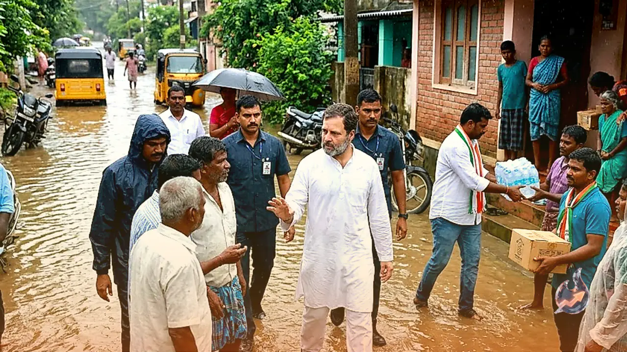 Rahul Gandhi Expresses Concern Over Heavy Rains and Floods in Tamil Nadu, Urges Congress Workers to Assist in Relief Efforts
