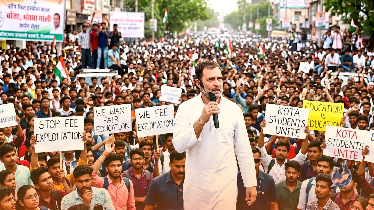 Rahul Gandhi Declares Kota Rally Historic, Vows to Spread Campaign Against Education Fee Exploitation Nationwide