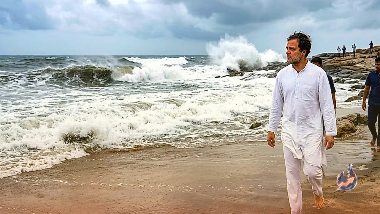 Rahul Gandhi stirs political waters with sea wave remark amid opposition push against CEC