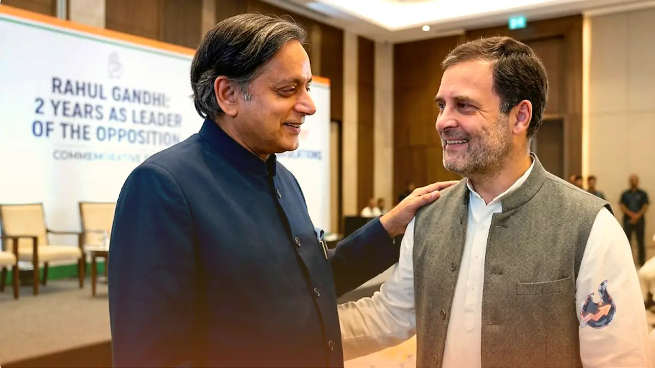 राहुल गांधी के विपक्ष नेता पद के दो साल पूरे होने पर थरूर ने जताई बधाई और शुभकामनाएं