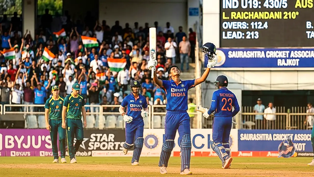 Lakshya Raichandani Hits Unbeaten Double Century in Rajkot as India U19 Dominate Australia U19