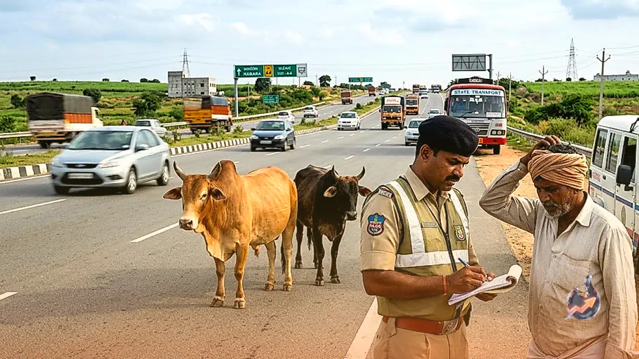 Hefty Fines and Legal Penalties Await Owners Leaving Cattle on Highways Under New Federal Safety Directives