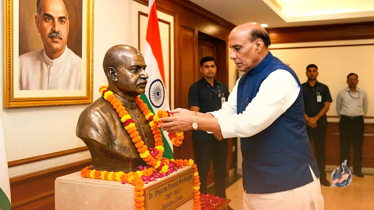 Rajnath Singh Honours Dr. Shyama Prasad Mookerjee on His Sacrifice Day With Post on X