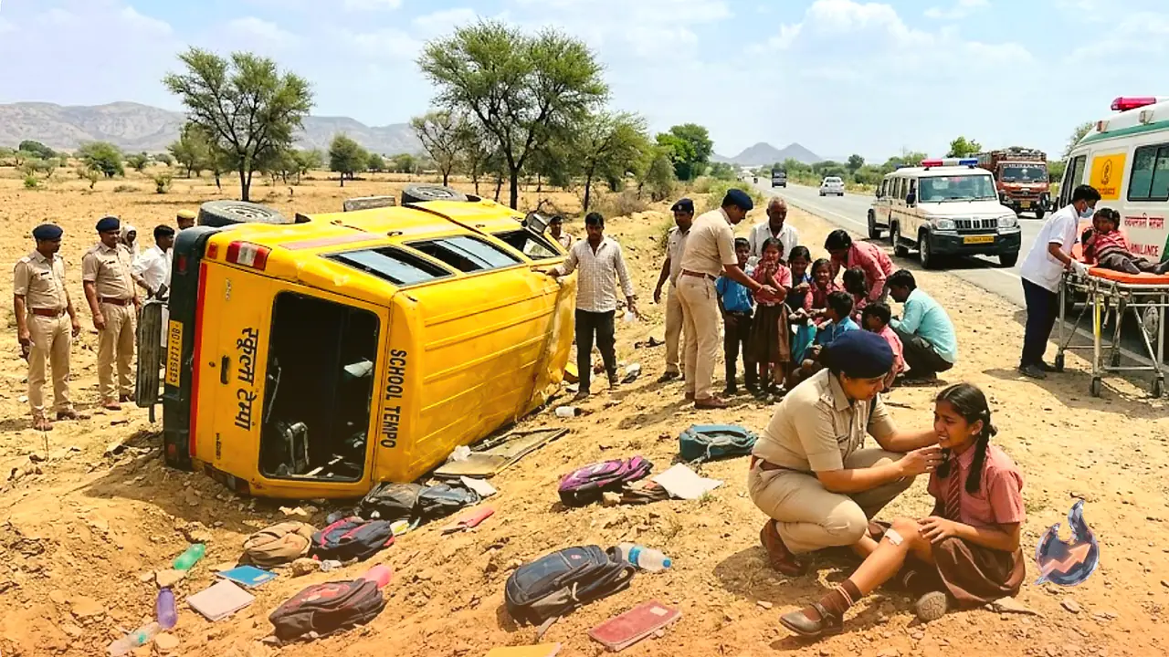 Rajasthan Roundup: Alleged ISI Funding Network Operative Held, School Van Accident Injures Children in Dausa