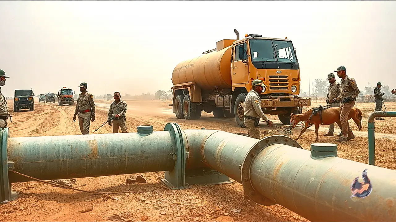 Gujarat ATS and Rajasthan Police Bust Interstate Gang Tapping HPCL Crude Pipeline in Balotra, 8 Arrested