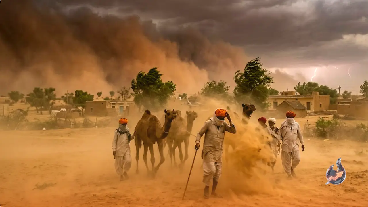 Yellow Alert Issued for 21 Rajasthan Districts as Western Disturbance Triggers 60 Kmph Storms and Lightning Risk