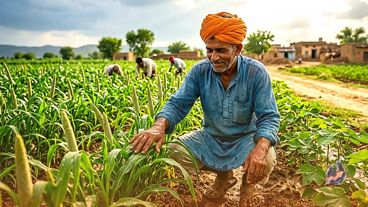 Rain in Rajasthan's Alwar and Khairthal-Tijara Rescues Wilting Bajra and Cotton Crops