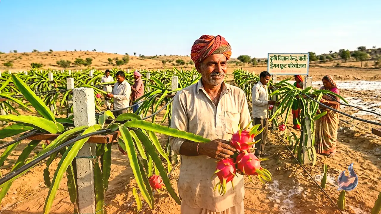 In Rajasthan's Salt-Hit Rohat Belt, Farmers Turn Barren Land Into a Dragon Fruit Opportunity
