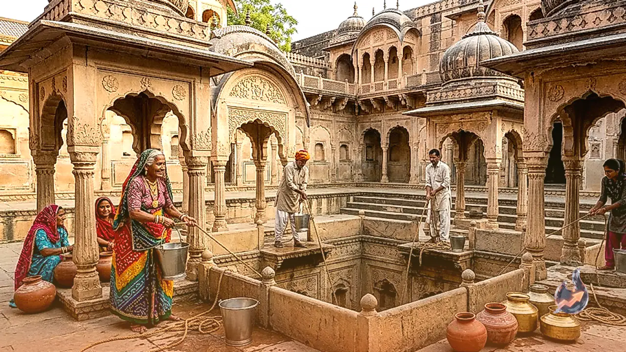 Centuries-Old Well in Rajasthan's Shekhawati Showcases Ingenious Four-Way Water Extraction