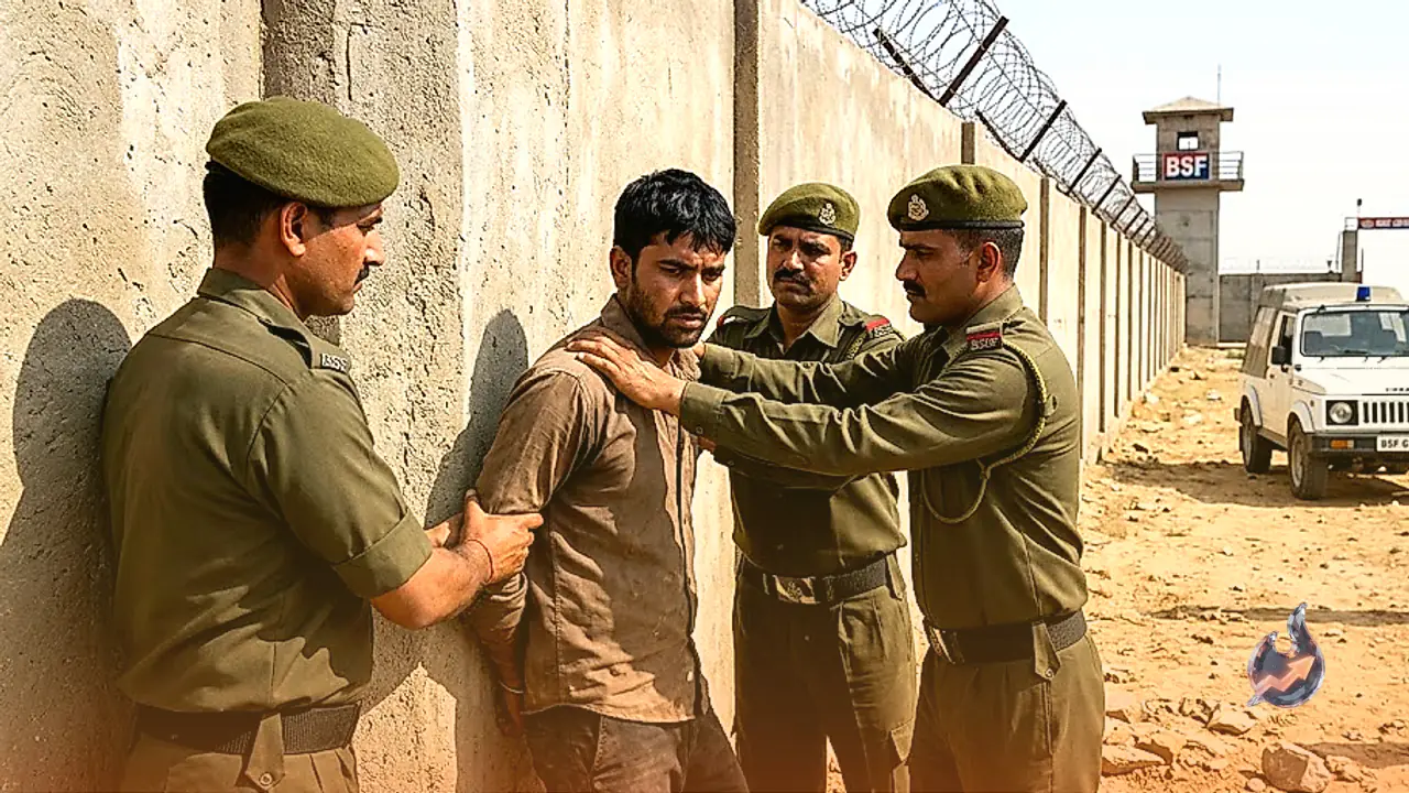 BSF Nabs Intruder Attempting to Scale Wall at Rajasthan Camp as Pakistani Phone History Triggers High Alert