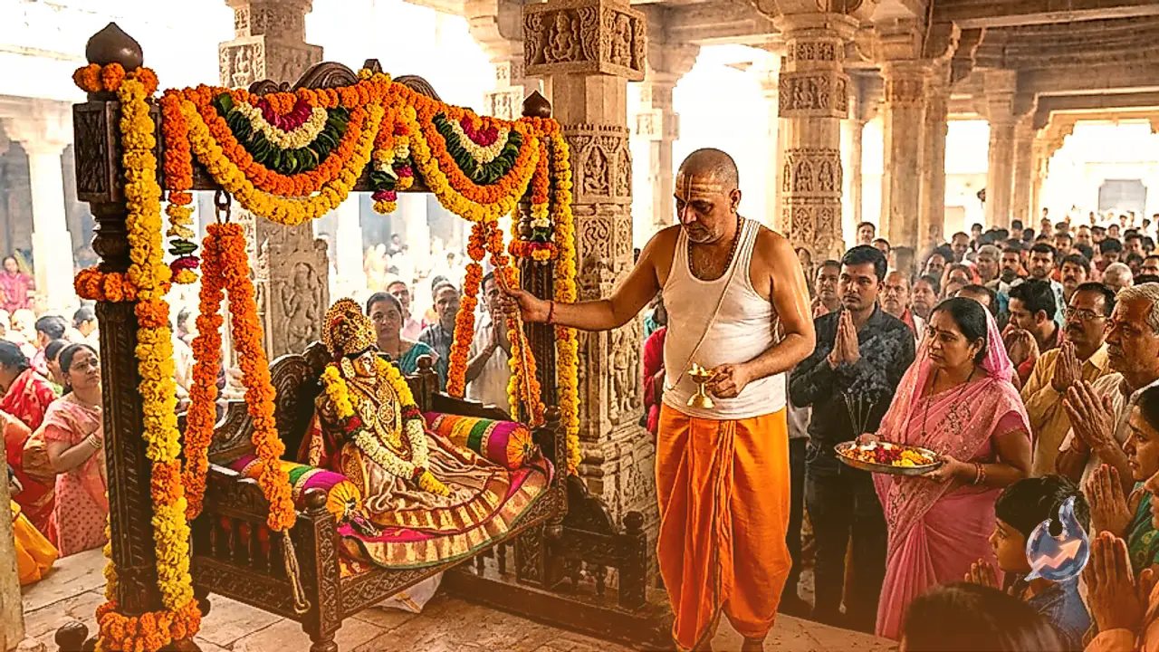 राजस्थान के उदयपुर में शुरू हुआ पारंपरिक झूला पर्व, जगन्नाथ मंदिर में उमड़ा श्रद्धालुओं का जनसैलाब