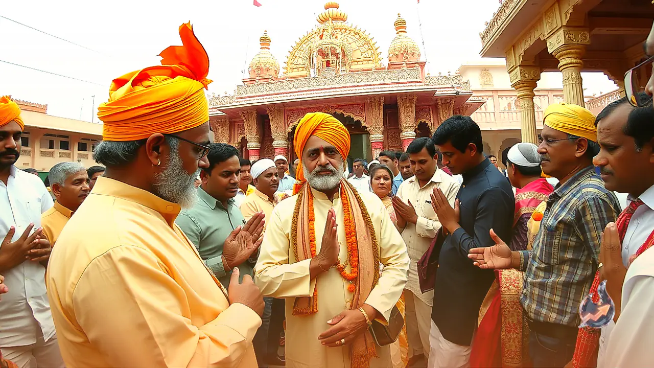 Rajasthan Legislator Ravindra Singh Bhati Offers Prayers at Khatu Shyam Ji Temple in Sikar