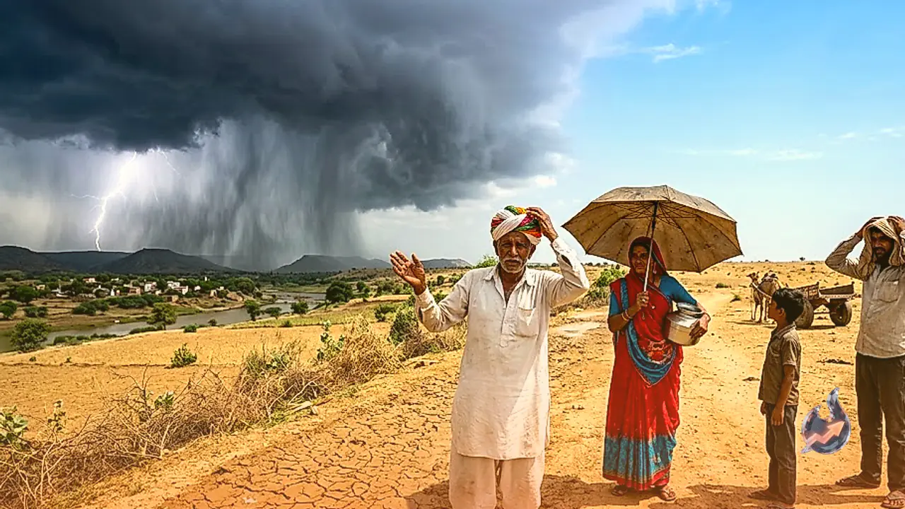 Contrasting Weather Across Rajasthan on September 20 with Thunderstorms in East and Dry Conditions in West