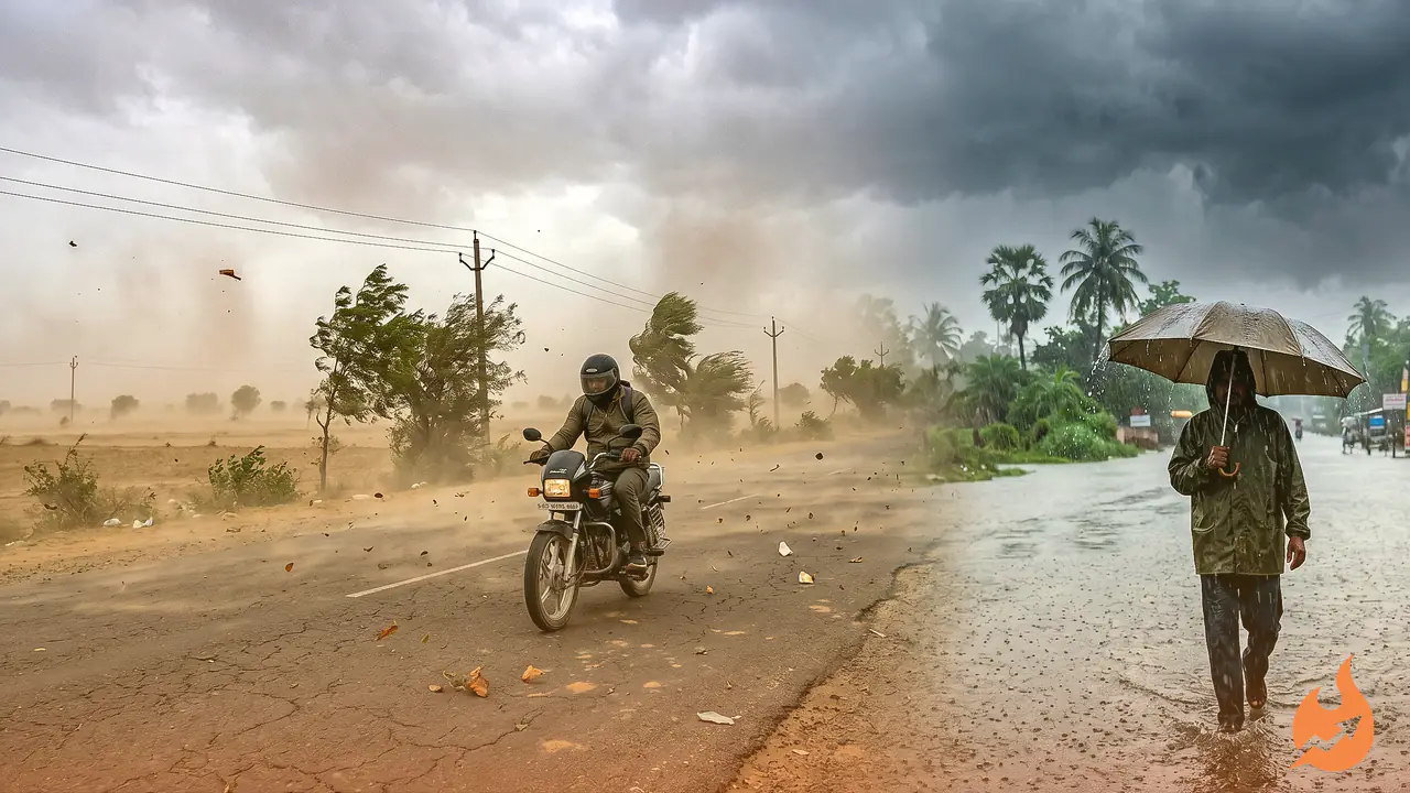 राजस्थान में 80KMPH तक के झोंके, बिहार-बंगाल में मूसलाधार: IMD ने 17 राज्यों के लिए जारी किया मौसम अलर्ट