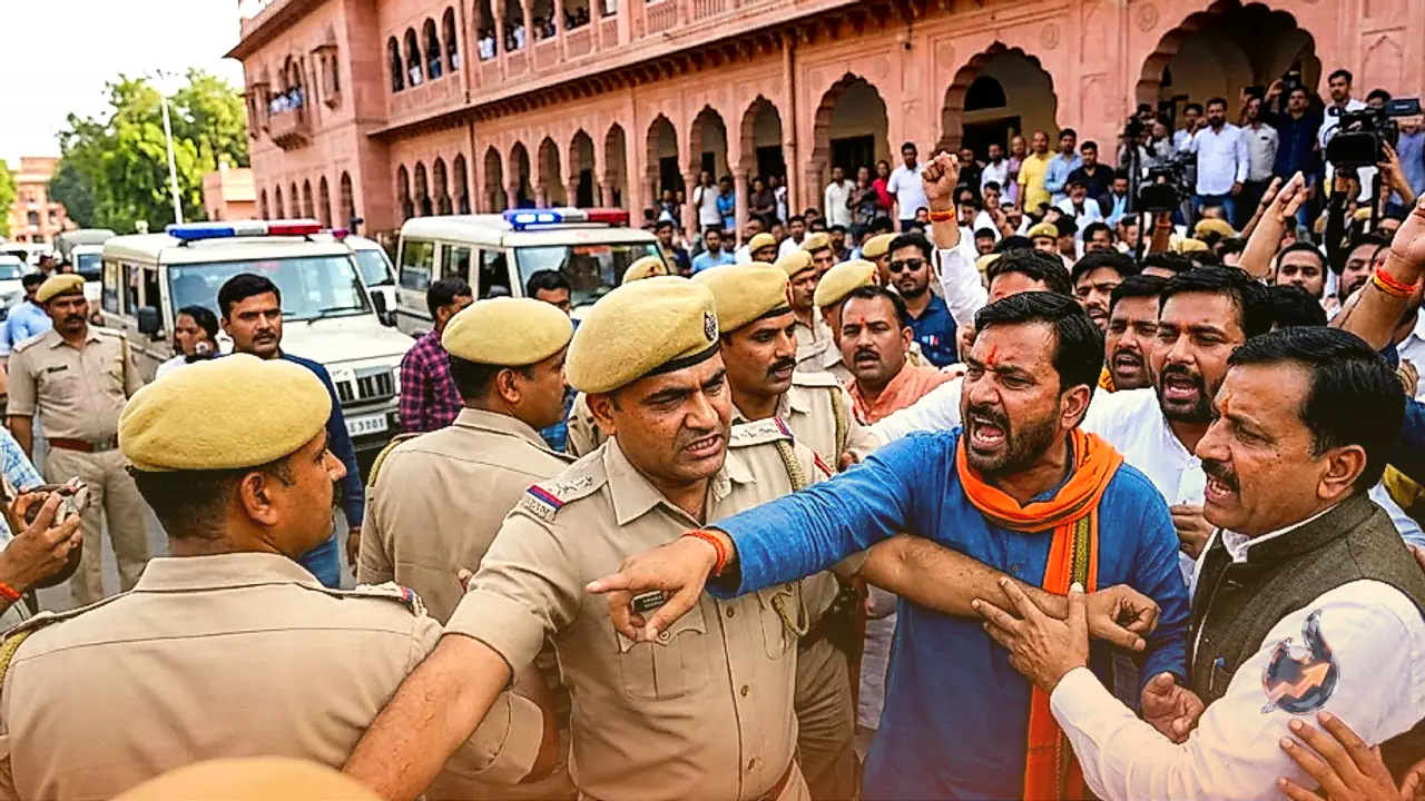 Political Tensions Flare in Rajasthan Ahead of Municipal Chief Elections Amid Cross-State Police Action and Threat Claims